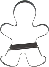 Städter 041332 Formă de biscuiți Omuleț de turtă dulce, oțel inoxidabil, argintiu, 20,5 cm