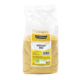 Mei organic 1 kg, boabe organice bogate în fibre și minerale, boabe de mei galben pentru consum, pachet ideal pentru familie
