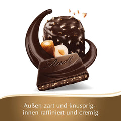 Lindt Creation Hazelnut De Luxe Bar – Dunkle Schokolade mit knusprigen Haselnüssen in cremiger Füllung
