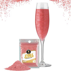 Twinkle My Drink® Essbarer Glitzer für Getränke, verschiedene Farben, 12 Gramm Naty Shop Roségold