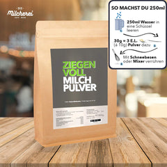 Milcherei Ziegenmilchpulver - Ohne regionale Zusatzstoffe 800g