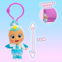 CRY BABIES MAGIC TEARS Schlüsselanhänger| Überraschungs-Sammelpuppe Schlüsselanhänger, 7cm | Geschenk, Spielzeug für Kinder ab 3 Jahre, Weiß
