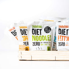 Shirataki-Nudeln DIÄT-FOOD kohlenhydratarme, kalorienarme Konjak-Nudeln, veganes Essen, fettfrei, sojafrei, glutenfrei, wasserlösliche Diätnudeln, kalorienarm, 200 Gramm