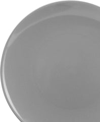 Set de veselă din gresie Amazon Basics, 18 piese, gri fumuriu, 6 porții