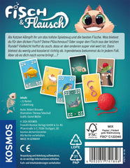 Kosmos 741846 Fish & Fluff Kartenspiel, ein lustiges Bietspiel für die ganze Familie, Brettspiel für 2–6 Spieler ab 8 Jahren, Partyspiel