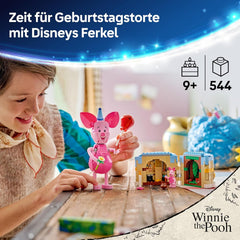 LEGO | Disney Ferkels Geburtstagsspaß - Spielzeug mit niedlicher Tierfigur, Geburtstagskuchen & Sammler Minifigur - Geschenkidee für Mädchen ab 9 Jahren & Fans - 43305
