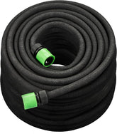 Furtun de picurare Relaxdays, irigare, furtun de irigare de 30 m, irigare straturi înalte și garduri vii, furtun de irigare, negru