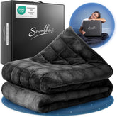 Samthus Gewichtsdecke 135 x 200 cm, 9 kg Sherpa-Fleece – Öko-Tex-zertifiziert – Therapiedecke und Entspannungsdecke – Schlafen Sie besser mit unserer schweren Decke – Gewichtsdecke – Schwarz. Betten und Decken. Besuchen Sie den Samthus-Store. Schwarz, 9,0 Kilogramm