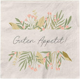 Grafik Werkstatt Serviettes Mit Spruch Groß | 20 bucăți | 16,5 X 16,5 Cm | Gri | Bon Appetit!