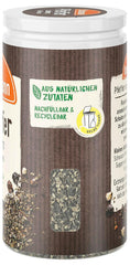 Ostmann Gewürze - Schwarze Pfefferflocken | Grober Pfeffer für intensiv-schwarfen Geschmack | Mit praktischem Streuaufsatz | 25 g in der Streudose