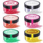 Essbarer Glitzer, Set mit 6 Farbtönen, 5 Gramm Glitter Naty Shop