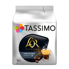 Tassimo Kapseln L'OR Espresso Fortissimo, 5 x 16 Pads, 80 Kaffeekapseln