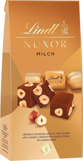 Lindt NUXOR Gianduja cremige Milchschokolade mit gerösteten ganzen Haselnüssen, 103 Gramm Pralinen Naty Shop Standardtitel