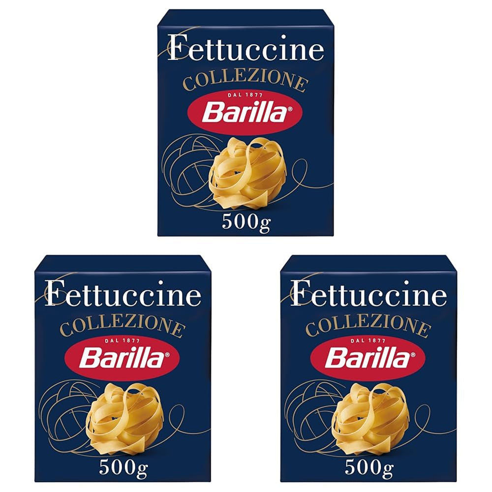 Paste Barilla Collezione Fettuccine, (1 x 500 g) (Pachet de 3)