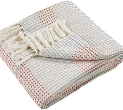 Loft Reva Tagesdecke, 100 % recycelte Baumwolle, 130 x 180 cm, Paprika Appletree Beds and Blankets