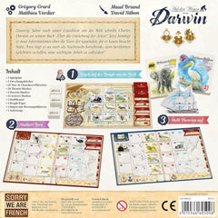 Sorry, We're French, Darwin's Paths, Familienspiel, Spiel des Jahres 2024 nominiert, 2-5 Spieler, ab 8 Jahren, 30 Minuten, Deutsch