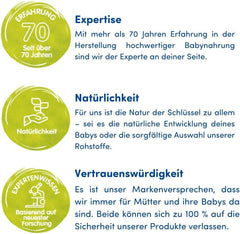 Humana Initial Milk 1, ab der Geburt, Milchpulver für Säuglingsmilch, zusätzlich zur Muttermilch oder als alleinige Nahrung für Babys, Erstnahrung nur mit DHA und Laktose, 750 g Mutter und Kind Naty Shop