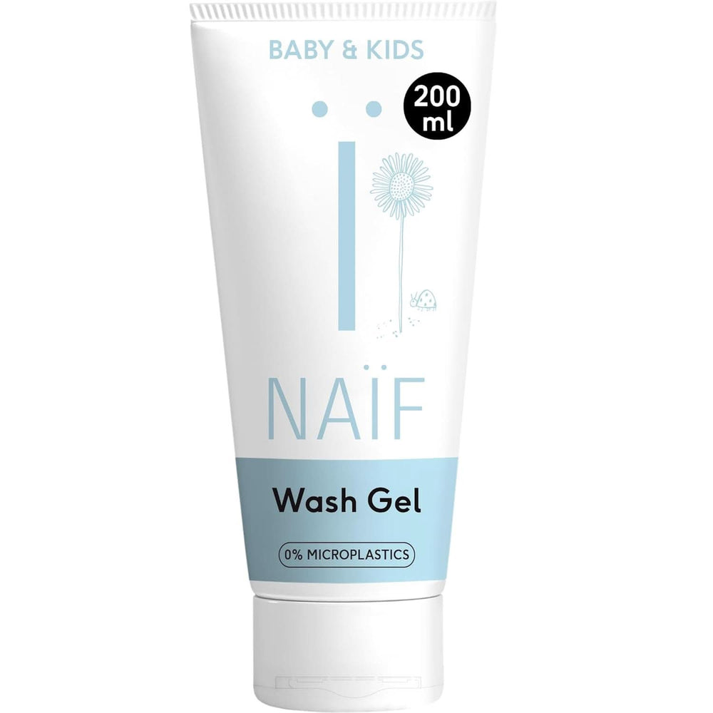 Naïf nahrhaftes Waschgel – Für Babys und Kinder – Natürliche Inhaltsstoffe – 100 % vegan – 200 ml Mutter und Kind Naty Shop