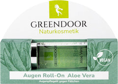 GREENDOOR Eye Roll-On Aloe Vera, natürliches Anti-Falten-Augenserum, 10 ml Kosmetik und Schönheit Naty Shop