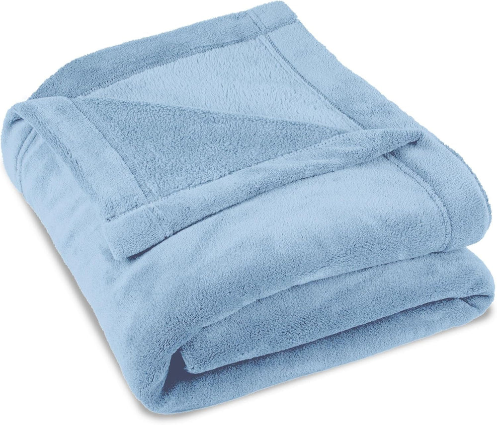 Celinatex pătură pufoasă 150 X 200 Cm albastru deschis pătură canapea cald pătură moale microfibră Fleece Oeko-Tex Montreal Paturi si Cuverturi Besuche den CelinaTex-Store Albastru deschis 150 X 200 Cm