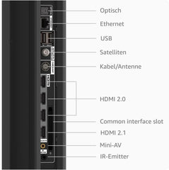 Televizor inteligent 4K UHD din seria Fire TV 4 | 43 de inci | Vizionați TV în direct fără conexiune prin cablu și bară de sunet Fire TV, difuzor 2.0 cu DTS Virtual:X și Dolby Audio, suport Bluetooth