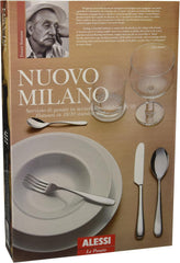Alessi 5180S24M Nuovo Milano Set de tacâmuri monobloc 24 piese din oțel inoxidabil lustruit 18/10 Bucatarie Naty Shop