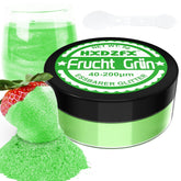 Essbarer Glitzer Für Getränke - Lebensmittelfarbe Pulver, Schimmerndes Glitzerpulver, Lebensmittel Glitzerpuder Für Schokolade, Kuchen, Fondant, Getränke - 8G (Frucht Grün) Naty Shop Frucht Grün