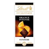 Lindt EXCELLENCE Orange Intense, 100 g, dunkle Schokolade mit Orangenstückchen und Mandeln Schokoladenbonbons Naty Shop Standardtitel