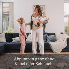 Lansinoh Tragbare Elektrische Doppelmilchpumpe – Freihändig Und Leise Abpumpen Ohne Kabel & Schläuche – Tragbarer Akku – Einfache Bedienung & Reinigung - Handsfree Accessories Food and Breastfeeding Bebe Naty Shop