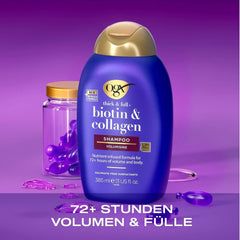 OGX Şampon biotină şi colagen, 385 ml Duș și baie Naty Shop