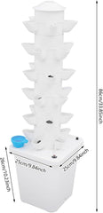 Turn hidroponic cu 30 de capsule, sistem de creștere hidroponică pentru grădină, kit de creștere aeroponică cu rezervor de apă de 10 litri și pompă de hidratare, kit de creștere aeroponică verticală pentru ierburi, fructe, legume