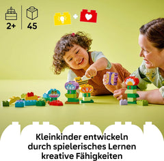 LEGO DUPLO Town Kreativer Blumengarten - Motorikspielzeug für Kinder ab 2 Jahren - Montessori Spielzeug - Lernspielzeug für Vorschulkinder - Garten Spiel für Kleinkinder - Geschenkidee 10444