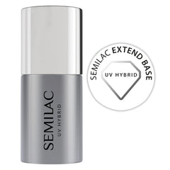 Bază de ojă UV Semilac Pure&Clean 7 ml – Bază hibridă autonivelantă pentru unghii sensibile