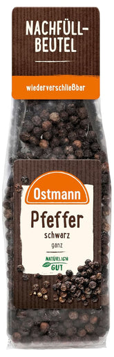 Ostmann schwarze Pfefferkörner (1 x 50 g) Gewürze Naty Shop 50 Gramm 1