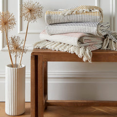 Loft Reva Tagesdecke, 100 % recycelte Baumwolle, 130 x 180 cm, Paprika Appletree Beds and Blankets