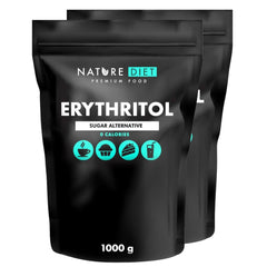 Nature Diet - Erythritol 2 X 1000 G | Natürlicher Süßstoff | Null Kalorien | Zuckerersatz Süßstoffe Naty Shop 2 x 1 kg