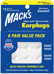 MACK'S Pillow Soft silicon dopuri de urechi, 6 perechi Perne ortopedice cervicale Naty Shop Părinți 1 Stück (6Er Pack)