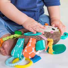 Bright Starts, jucărie pentru cărucior, leneș - cu zornăitor, oglindă și bucle taggie Jucarii Bebe Naty Shop