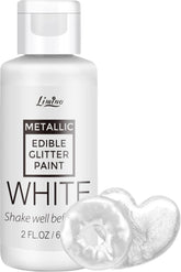 Flüssiger essbarer Glitzer, 60 ml Naty Shop White
