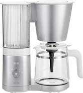 ZWILLING ENFINIGY Espressor cu filtru cu carafă din sticlă de 1,5 l, espressor cu boiler din oțel inoxidabil, funcție Blooming și detartrare inteligentă, plastic, argintiu