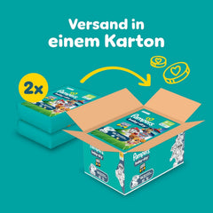 Scutece Pampers Baby-Dry Ediția Patrula Cățelușilor, mărimea 6, 164 de scutece, 13 kg - 18 kg, protecție împotriva scurgerilor de până la 100% și confort toată noaptea