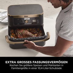 Ninja Foodi Flexdrawer Zweizonen-Luftfritteuse, AF500EUCP Appliances Naty Shop