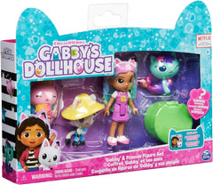 Gabby‘s Dollhouse, Regenbogen Figuren Set, Gabby mit 3 Katzenfiguren und 1 Cat Delivery Überraschungsbox, geeignet für Kinder ab 3 Jahren
