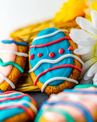 RUF Zucker-Schrift, 4 Tuben Dekor-Schrift in Türkis, Pink, Orange & Blau, Zur Beschriftung Von Glasur, Zuckerguss Und Fondant, Tortendeko Für Weihnachtsplätzchen, 4 X 25G Glazes and Decor Naty Shop