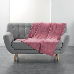 Douceur D'Intérieur, Pătură din flanel, 125 X 150 Cm, Roz, Flanel Plapumi si pilote Naty Shop Titlu implicit
