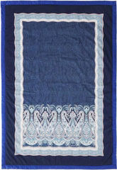 BASSETTI bumbac carouri SABBIONETA culoare BLUE B3 dimensiunea 135X190 Plapumi si pilote Naty Shop Albastru 135X190