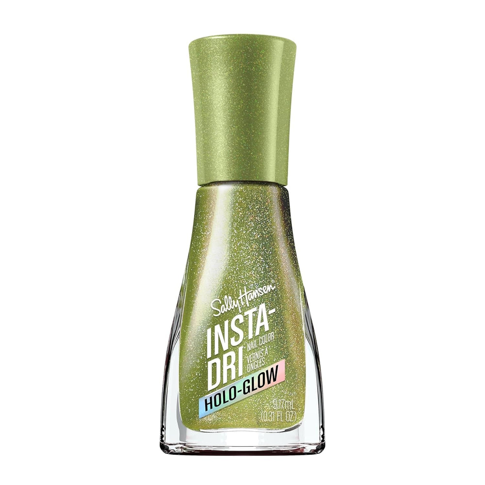 Insta-Dri Holo-Glow, Limelight, ojă de unghii, ușor de utilizat, de lungă durată, culori frumoase, ușor de aplicat pe unghii, nu se ciobește, 19 ml