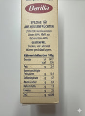 Barilla Risoni din leguminoase - linte roșie și năut, 1 pachet (1 x 300g)