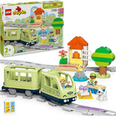 LEGO DUPLO Interaktive Abenteuer-Eisenbahn - Lernspielzeug für Kleinkinder ab 2 Jahren – 14 Gleisstücke, Aktionssteine mit Geräuschen und 4 Spielfiguren – Geschenkidee für Jungen & Mädchen - 10427