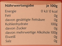 Erythritol, 1er Pack (1 x 1 kg) 1000 Gramm Süßstoffe Naty Shop